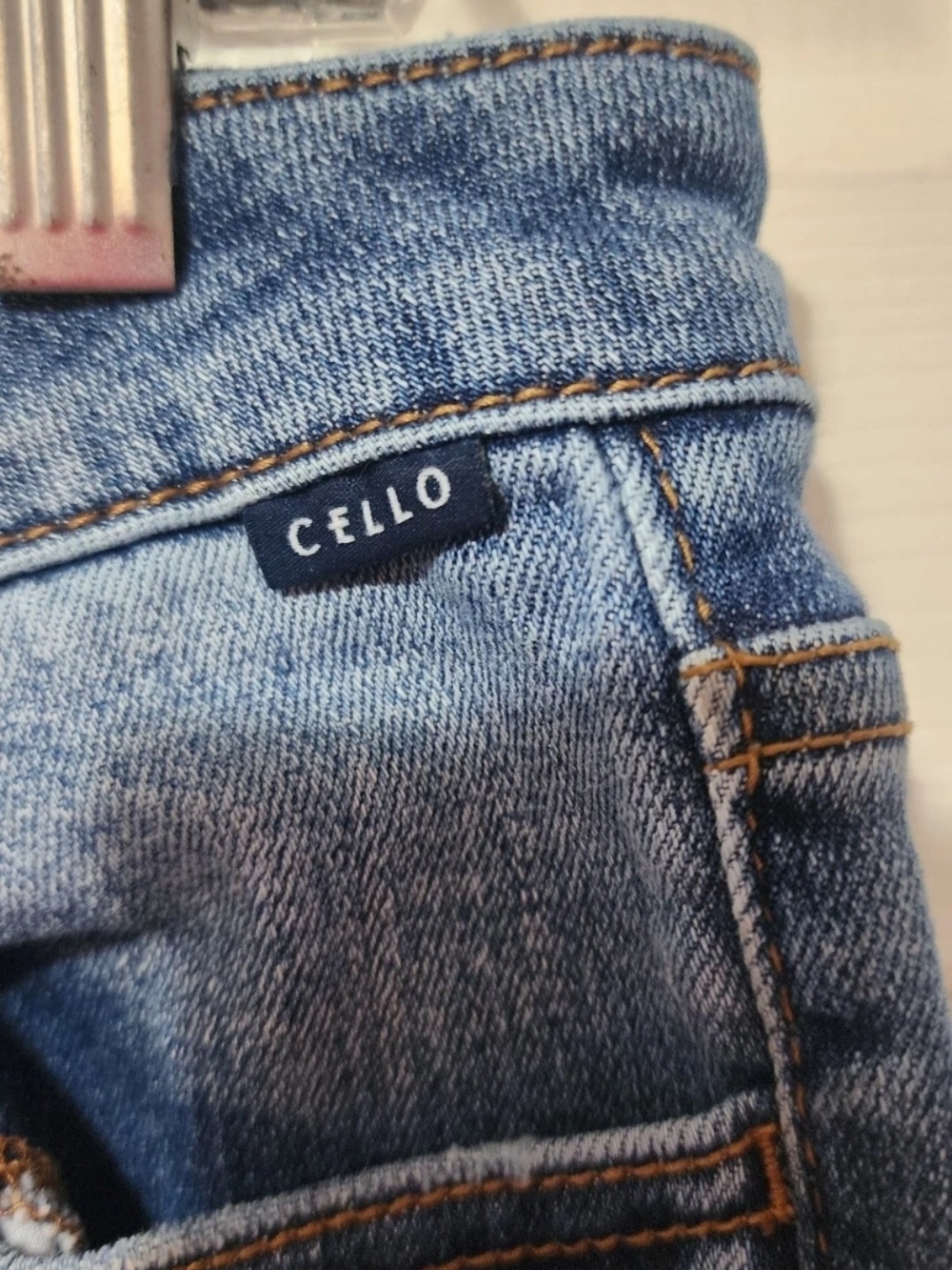 Cello Women's Distressed Medium Blue Skinny Jeans - Picture 4 of 5